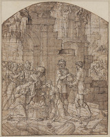 N 001
<br/>
Aanbidding der koningen
<br/>
<em>Crabeth, Dirck Pietersz. (1510/20-1574)</em>